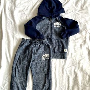 Roots Kids Organic Navy Blazer Hoodie and Sweatpants